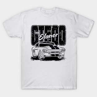 Mustang GT500 Elanor (Black Print) T-Shirt